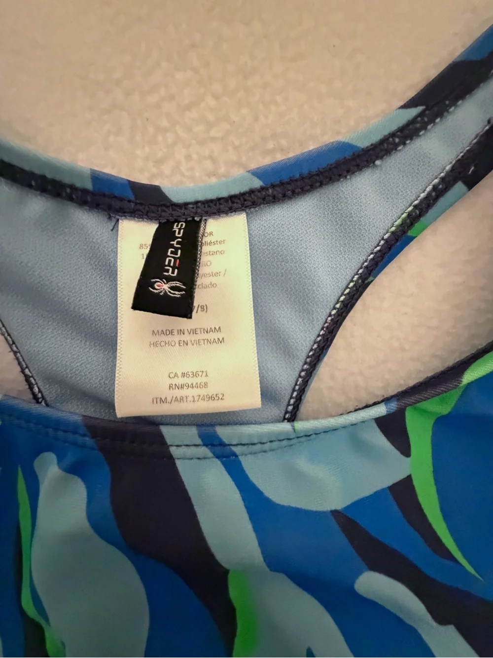 Spyder Team Style Active Youth Practice Swimsuit